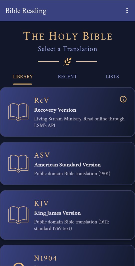 The Bibles: Recovery Version, ASV, KJV and the Greek New Testament